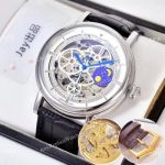 Copy Patek Philippe Skeleton Moonphase SS Watch Low Price
